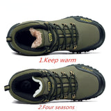 Men Waterproof Hiking Shoes Breathable Tactical Combat Army Boots New Outdoor Climbing Shoes Non-slip Trekking Sneakers For Men